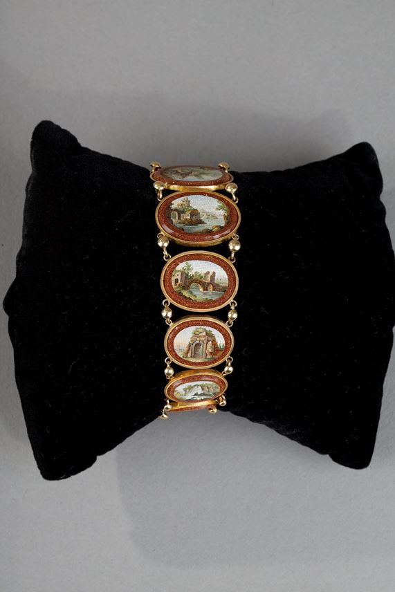 A micromosaic and gold bracelet | MasterArt